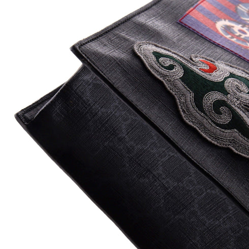 Courrier Convertible Soft Open Tote GG Coated Canvas with Applique North South