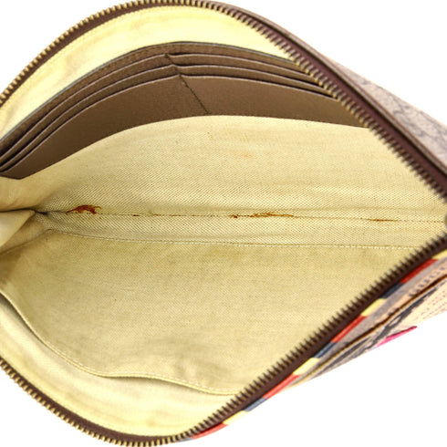 Courrier Pouch GG Coated Canvas with Applique