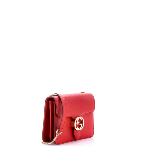 Interlocking Shoulder Bag Leather Small