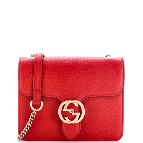 Interlocking Shoulder Bag Leather Small
