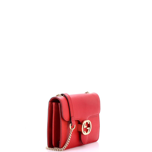 Interlocking Shoulder Bag Leather Small