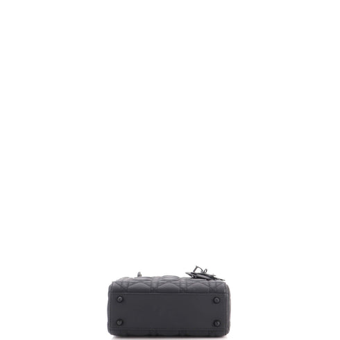 Ultra Matte Lady Dior Chain Bag Cannage Quilt Calfskin Mini