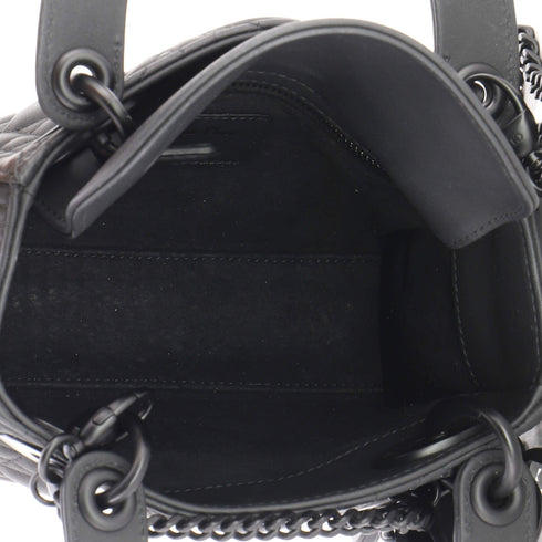 Ultra Matte Lady Dior Chain Bag Cannage Quilt Calfskin Mini