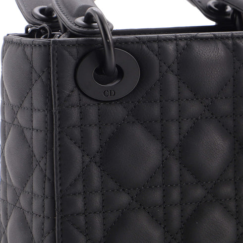 Ultra Matte Lady Dior Chain Bag Cannage Quilt Calfskin Mini