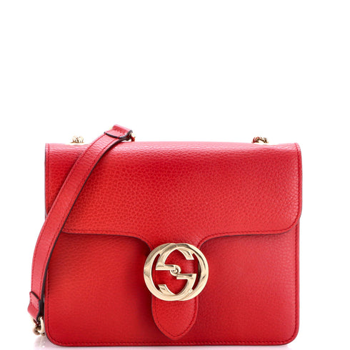 Interlocking Shoulder Bag Leather Small