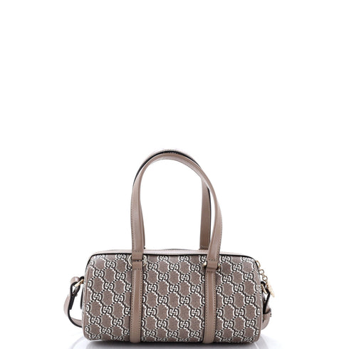 Convertible Duffle Bag GG Shadow Coated Canvas Small