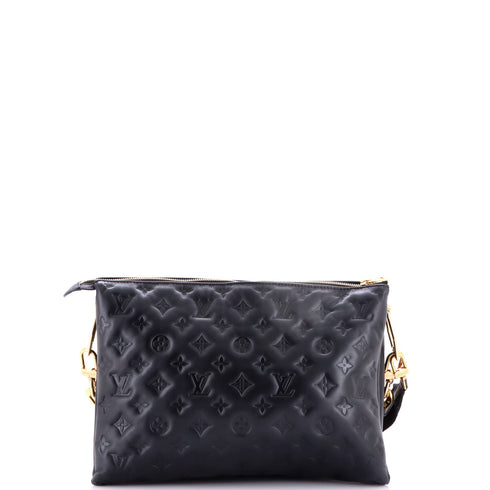 Coussin Bag Monogram Embossed Lambskin MM