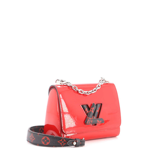 Twist Handbag Vernis with Monogram Canvas PM
