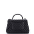 Coco Top Handle Bag Quilted Caviar Medium