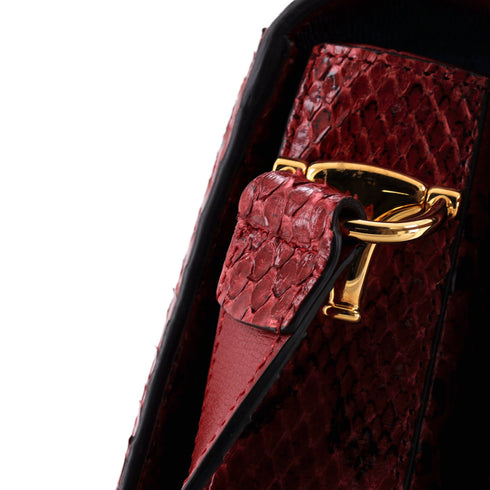 Horsebit 1955 Shoulder Bag Leather with Python Small