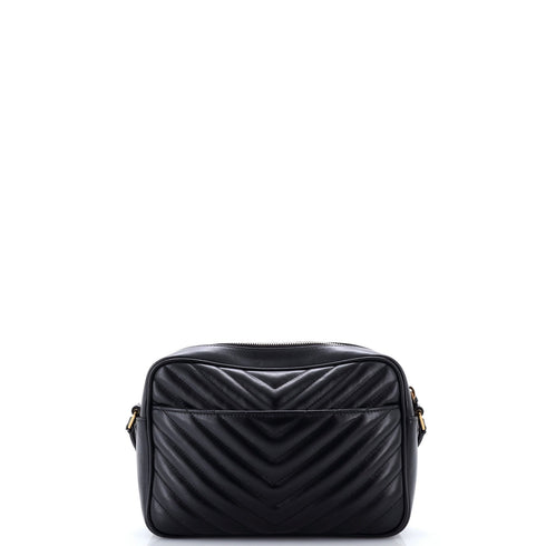 Lou Camera Bag Matelasse Chevron Leather Small