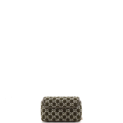 GG Marmont Flap Bag Matelasse GG Boucle Tweed Mini