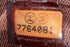 Vintage Chocolate Bar Zip Around Tote Quilted Caviar Large