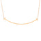 T Smile Pendant Necklace 18K Rose Gold Large