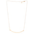 T Smile Pendant Necklace 18K Rose Gold Large