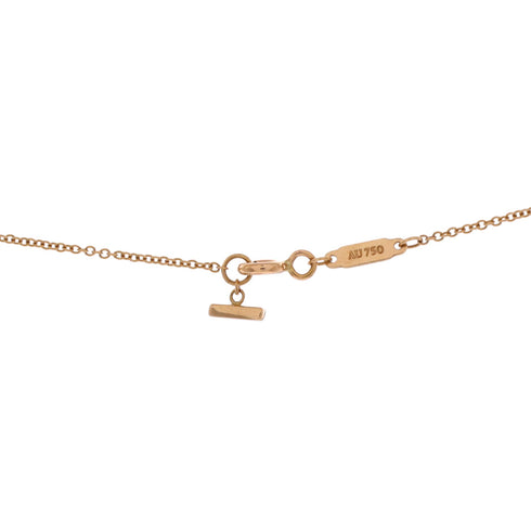 T Smile Pendant Necklace 18K Rose Gold Large
