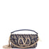 VLogo Loco Flap Shoulder Bag Embellished Leather Small