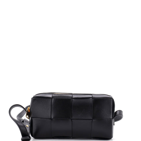 Brick Cassette Shoulder Bag Maxi Intrecciato Leather Mini