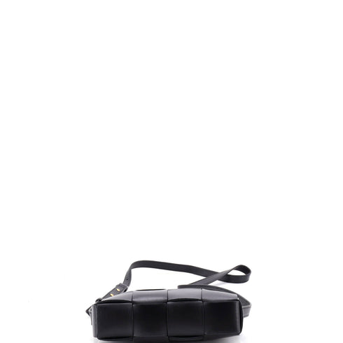 Brick Cassette Shoulder Bag Maxi Intrecciato Leather Mini
