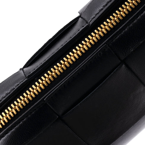 Brick Cassette Shoulder Bag Maxi Intrecciato Leather Mini