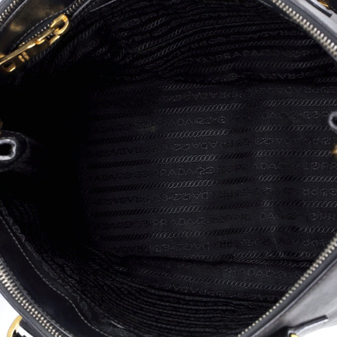 Double Zip Lux Tote Saffiano Leather Medium