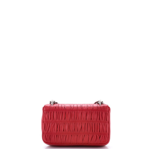 Chain Flap Shoulder Bag Nappa Gaufre Small
