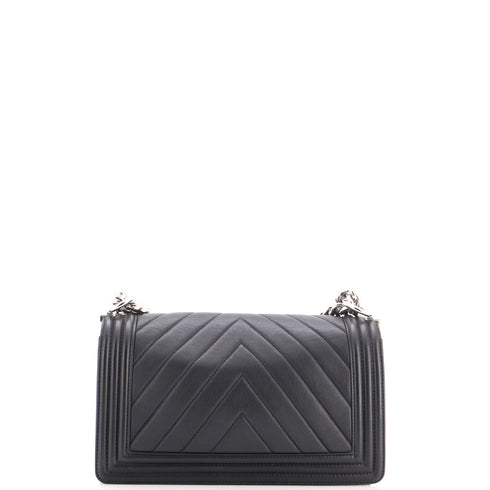 Boy Flap Bag Chevron Calfskin Old Medium