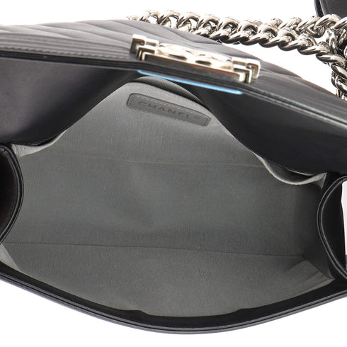 Boy Flap Bag Chevron Calfskin Old Medium