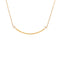 T Smile Pendant Necklace 18K Rose Gold and Diamonds Small