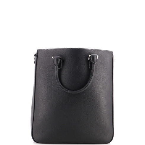 Saddle Buckle Tote Leather Tall