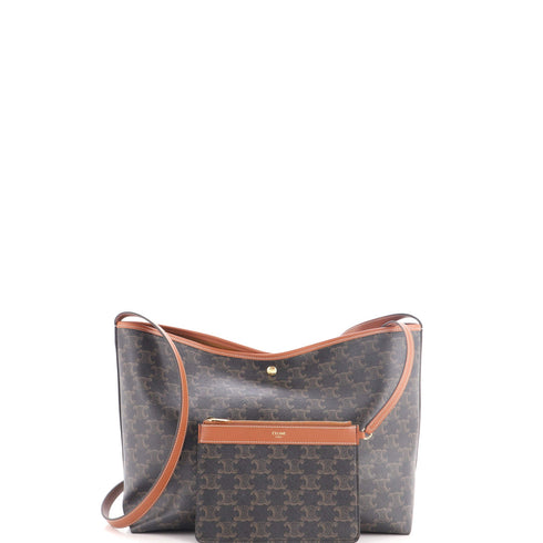 Soft Shopper Tote Triomphe Coated Canvas