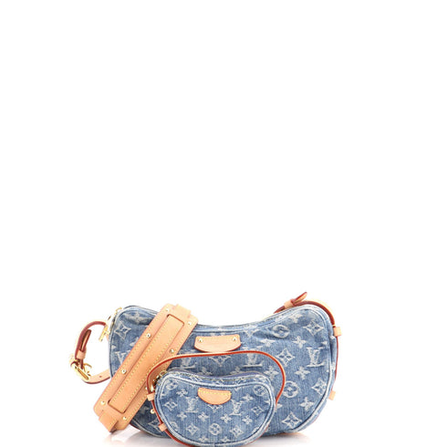 Croissant NM Handbag Monogram Denim MM