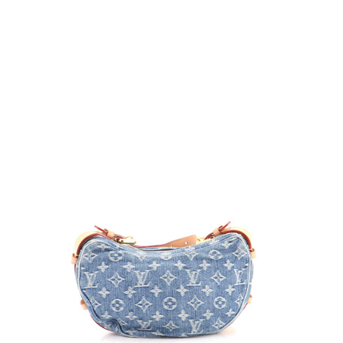 Croissant NM Handbag Monogram Denim MM