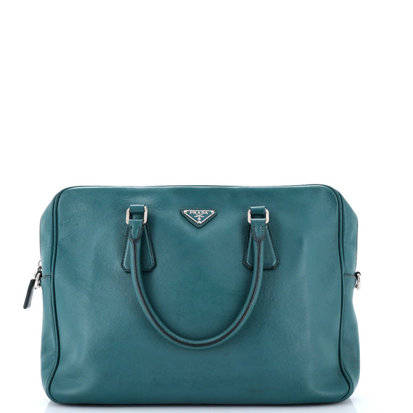 Convertible Zip Around Briefcase Saffiano Leather Medium