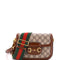 Horsebit 1955 Shoulder Bag GG Coated Canvas with Leather Mini