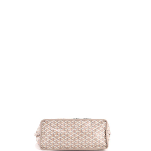 Anjou Reversible Tote Embroidered Coated Canvas PM