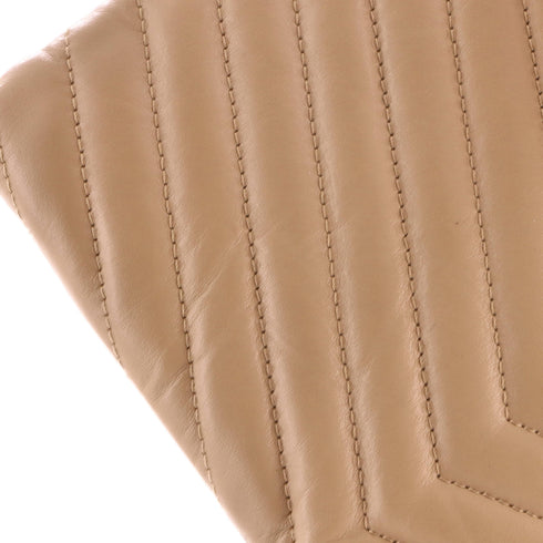Classic Monogram Wristlet Pouch Matelasse Chevron Leather Small