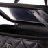 So Black Top Handle Vanity Case with Chain Quilted Lambskin Small