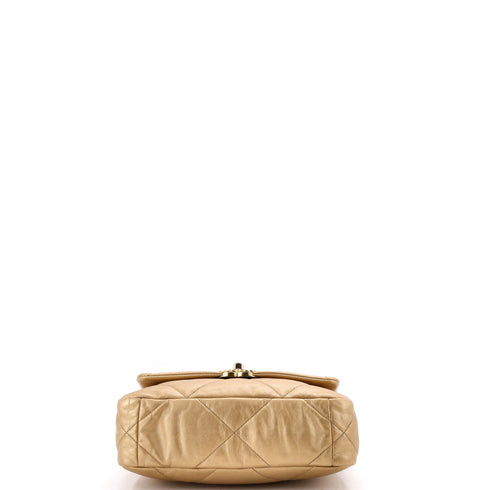 19 Flap Bag Quilted Leather Medium