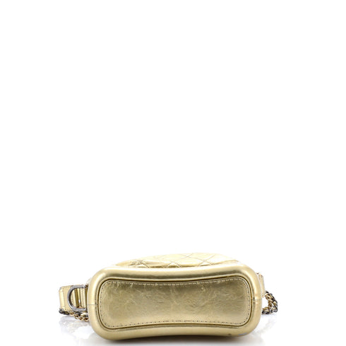 Gabrielle Hobo Quilted Metallic Aged Calfskin Small