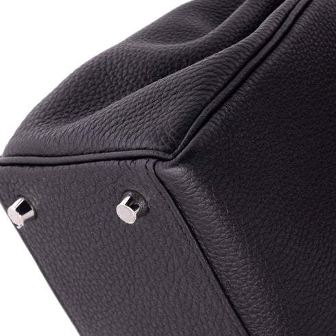 Kelly Handbag Noir Togo with Palladium Hardware 28