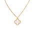 Sweet Alhambra Pendant Necklace 18K Yellow Gold and Mother of Pearl