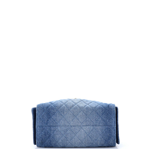 25 Hobo Bag Quilted Denim Small