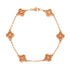 Sweet Alhambra 6 Motifs Bracelet 18K Rose Gold