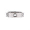 Love 3 Diamonds Band Ring 18K White Gold with Diamond