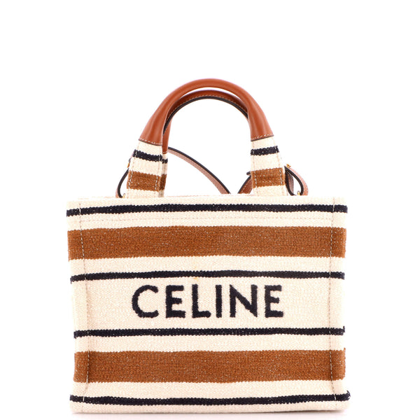 Cabas Thais Tote Striped Jacquard Textile Small