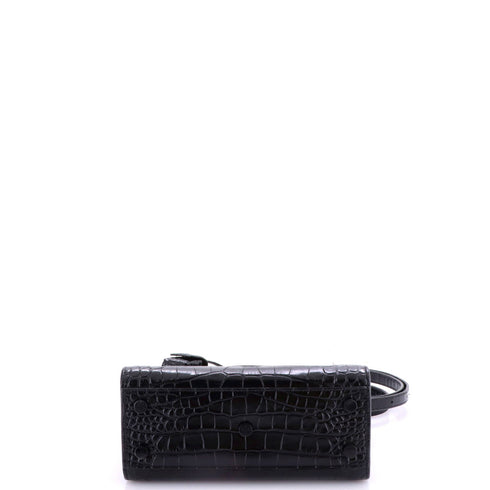 Sac de Jour Bag Crocodile Embossed Leather Nano
