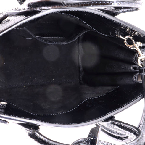 Sac de Jour Bag Crocodile Embossed Leather Nano