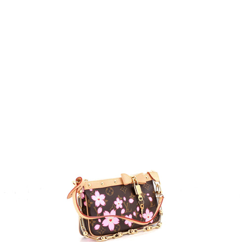 x Takashi Murakami Pochette Accessoires NM Limited Edition Cherry Blossom Monogram