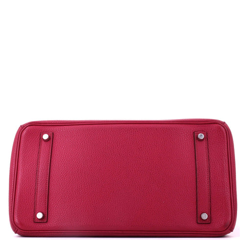 Birkin Handbag Rubis Togo with Palladium Hardware 35